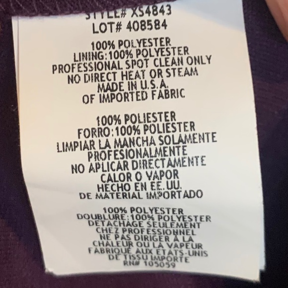 Dark Purple Beaded Gown - Picture 13 of 14